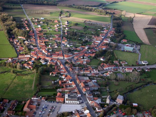 Aerial view Therouanne
