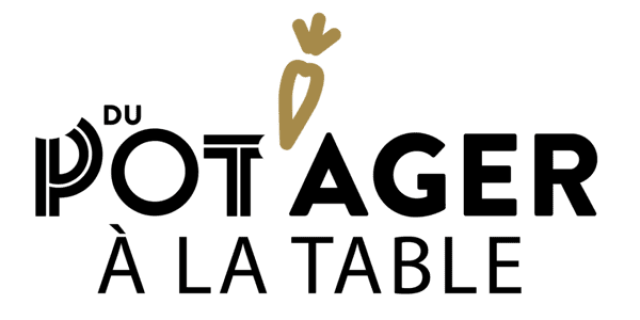 Logo vom Gemüsegarten auf den Tisch